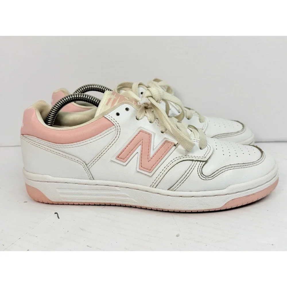 New Balance 480 White Pink Haze Women's 9 Men's 7.5 Leather Sneakers